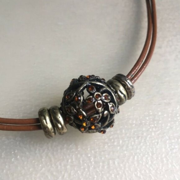 Nine West Leather Bead Necklace - Picture 1 of 3